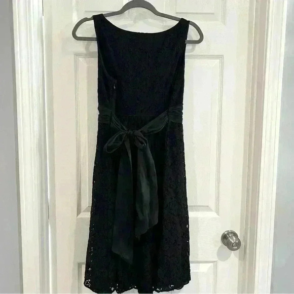 Mimi Maternity Lace Empire Waist Sleeveless Black Cocktail Party Dress Size M - Picture 9 of 16
